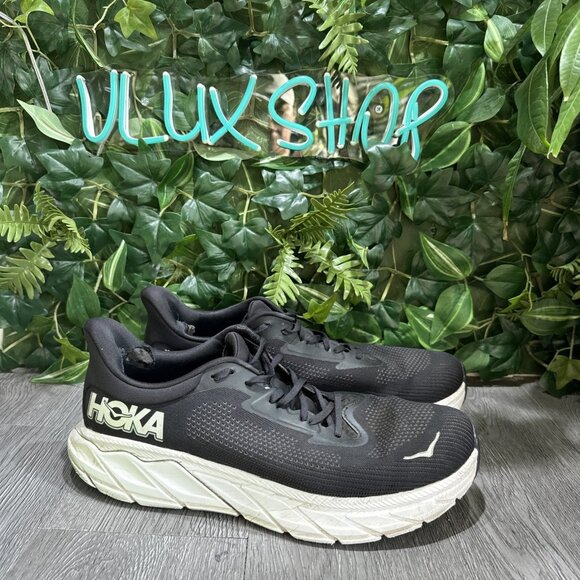 Hoka One One Mens Arahi 7 1147870 BWHT Black Running Shoes Sneakers Size 13 2E main image 5